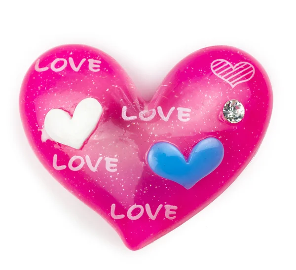 Pink heart souvenir — Stock Photo, Image