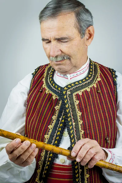 Rura gracza w tradycyjne stroje — Zdjęcie stockowe