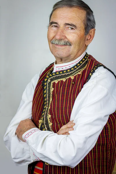 Senior man in traditional clothing — Stock Photo, Image