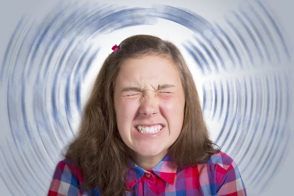 Tonåring under svår stress — Stockfoto