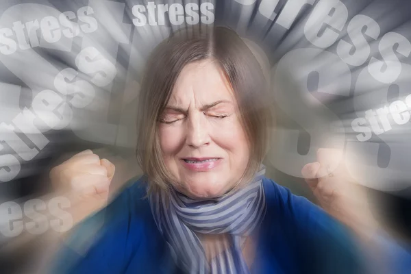 Portrait of angry woman — Stock Photo, Image