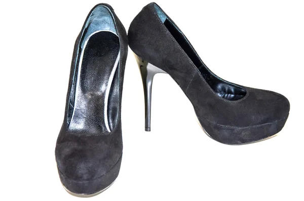 Zapatos de tacón alto para mujer en color negro . — Foto de Stock
