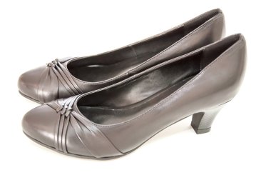 Beyaz izole kadın yan veiw Ayakkabı.