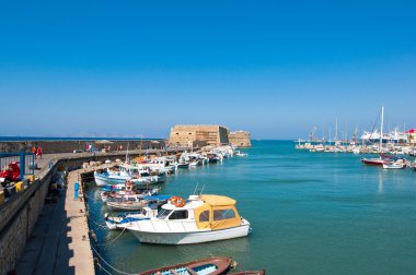 Rocca al Mare Kandiye Limanı Venedik Kalesi. Yunanistan.