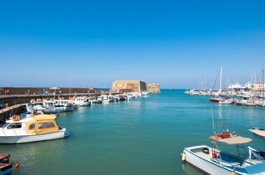 Rocca al Mare Kandiye Limanı Venedik Kalesi. Yunanistan.