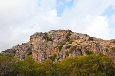 The Kourtaliotiko Gorge, detail. Crete, Greece.