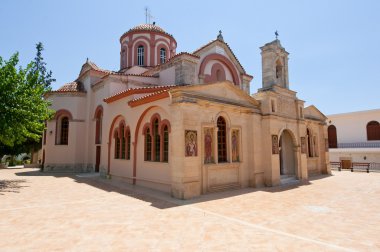 CRETE,HERAKLION-JULY 25: The Monastery of Panagia Kalyviani on July 25 on the Crete island, Greece. The Monastery of Panagia Kalyviani is located 60km south of Heraklion.