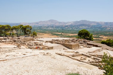 View of Phaistos on Crete island, Greece.
