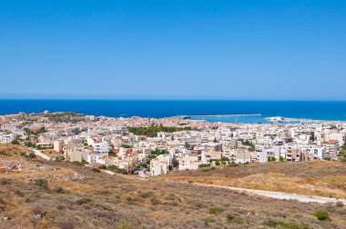 Rethymno Fortezza, arka plan ile. Crete, Yunanistan.