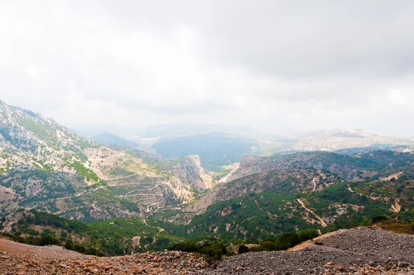 View of Psiloritis mountains on the island of Crete in Greece. — Stock Photo, Image