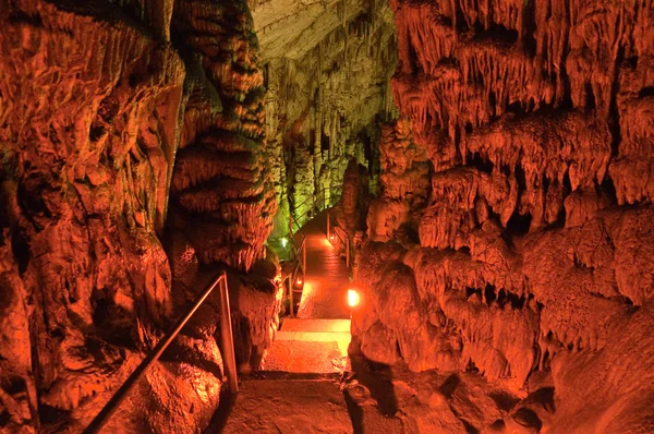 Stalagmites in the Psychro Cave(Cave of Zeus) on the Crete island in Greece. — Stock Photo, Image