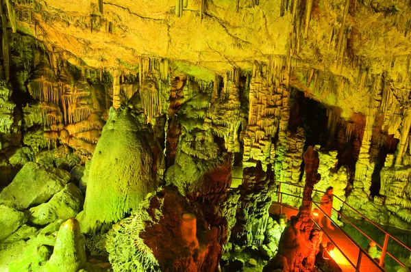 Inside of the Psychro Cave on the Crete island.Greece. — Stock Photo, Image