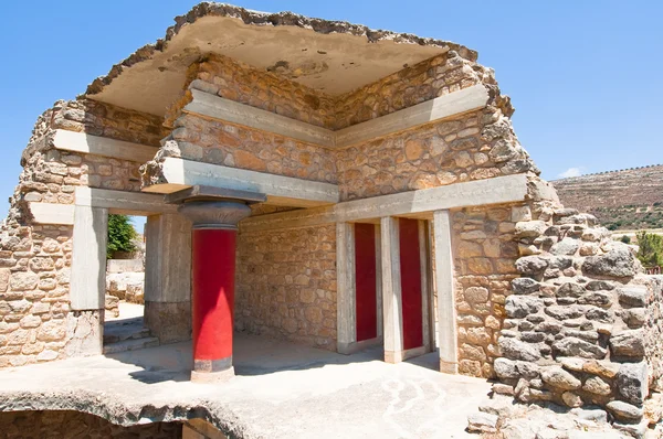 Overblijfselen van het paleis van Knossos op het eiland Kreta, Griekenland. — Stockfoto