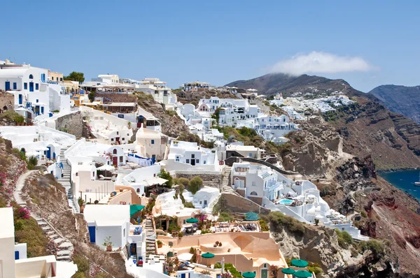 Kolorowe oia na wyspie thera (santorini), Grecja. — Zdjęcie stockowe