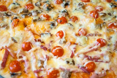 arka plan olarak pizza kapatın.