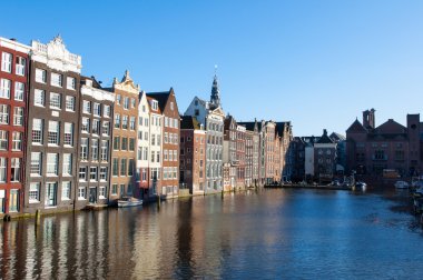 Kanal, Hollanda Amsterdam konut binalar.