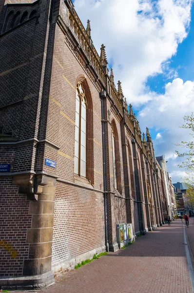Amsterdam17th architektura, boční pohled, Nizozemsko. — Stock fotografie