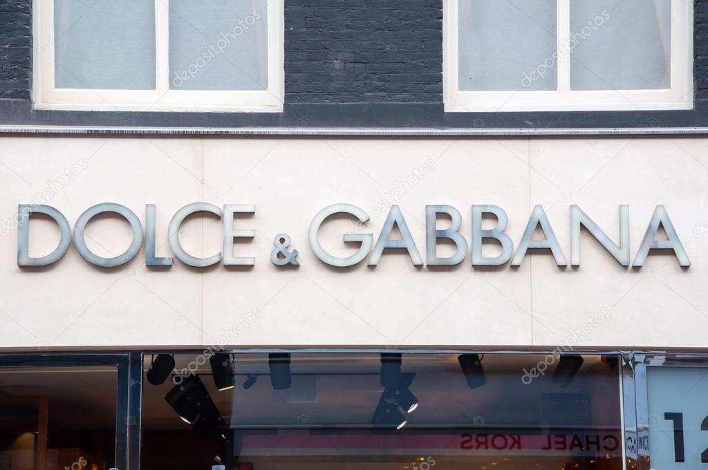 AMSTERDAM-APRIL 30: Dolce Gabbana signboard on P.C.Hooftstraat street April 30,2015. – Stock Editorial Photo © Phototraveller #84408920