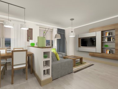 mutfak oturma odası