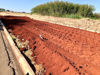 İnşaat halindeki bir parkın kamu işleri