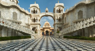 ISKCON'a Krishna Balaram Temple.Vrindavan, Uttar Pradesh, Hindistan.