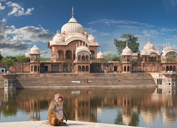 Kusum Sarovar  in Mathura Uttar-Pradesh, India.