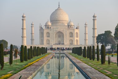 Taj Mahal'ı Hindistan, Agra. 7 Dünya merak ediyor. Güzel Tajmahal trave