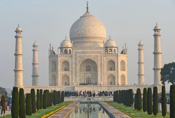 Taj Mahal Inde, Agra. 7 merveilles du monde. Belle trave Tajmahal — Photo