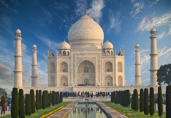 Taj Mahal'ı Hindistan, Agra. 7 Dünya merak ediyor. Güzel Tajmahal trave — Stok fotoğraf