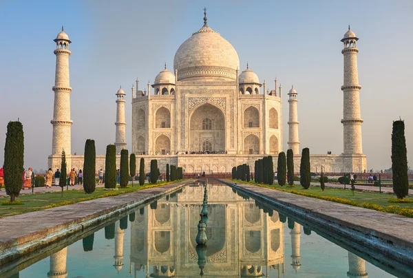 Taj Mahal'ı Hindistan, Agra. 7 Dünya merak ediyor. Güzel Tajmahal trave — Stok fotoğraf