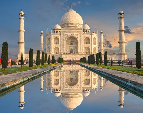 Taj Mahal Inde, Agra. 7 merveilles du monde. Belle trave Tajmahal — Photo