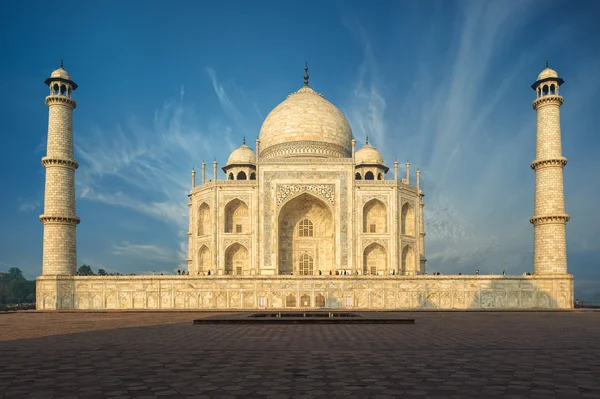 Taj mahal indien, agra. 7 Weltwunder. schöne tajmahal trave — Stockfoto