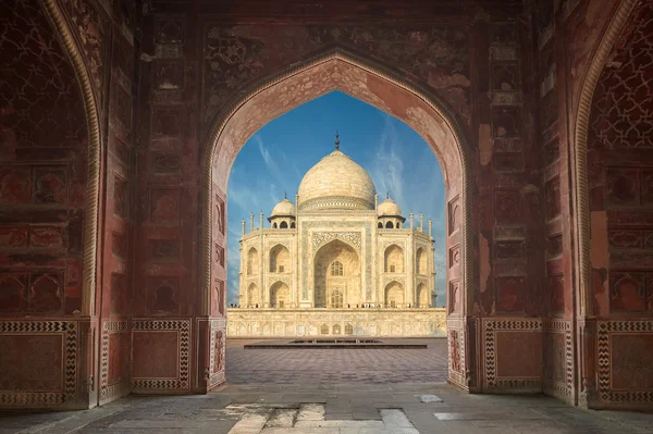 Taj Mahal Inde, Agra. 7 merveilles du monde. Belle trave Tajmahal — Photo