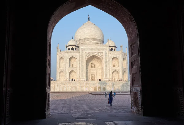 Taj Mahal Inde, Agra. 7 merveilles du monde. Belle trave Tajmahal — Photo