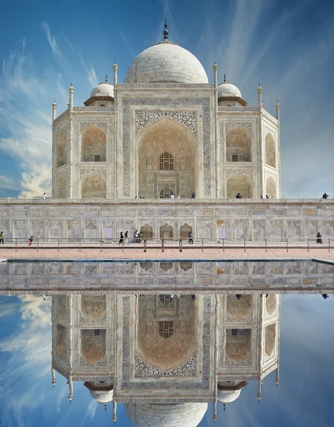 Taj Mahal Inde, Agra. 7 merveilles du monde. Belle trave Tajmahal — Photo
