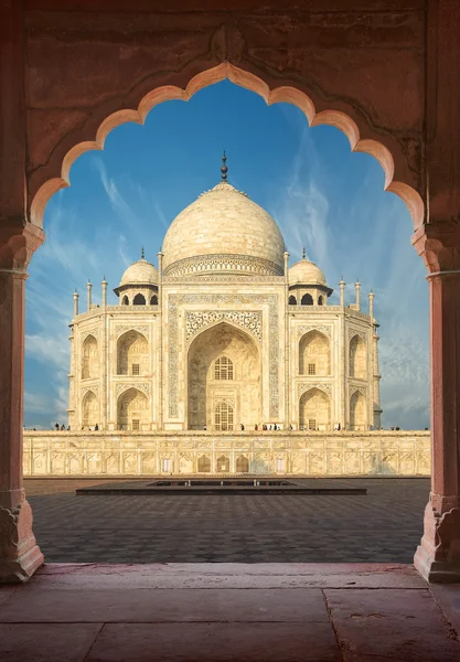 Taj Mahal Inde, Agra. 7 merveilles du monde. Belle trave Tajmahal — Photo