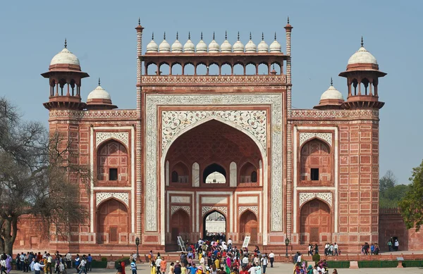 Taj Mahal India, Agra. 7 maravillas del mundo. Hermoso Tajmahal trave — Foto de Stock