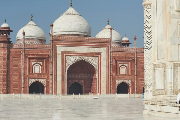 Taj Mahal Índia, Agra. 7 maravilhas mundiais. Belo trave Tajmahal — Fotografia de Stock