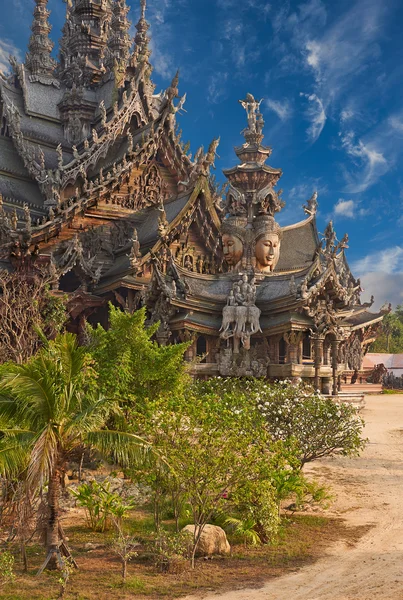 Helgedomen av sanningen, pattaya, thailand. — Stockfoto