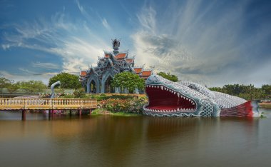 Sumeru dağın Palace, antik Cityf Bangkok
