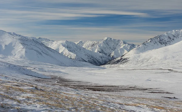 Beautiful winter landscape, Altai mountains Russia. — Stock Photo, Image