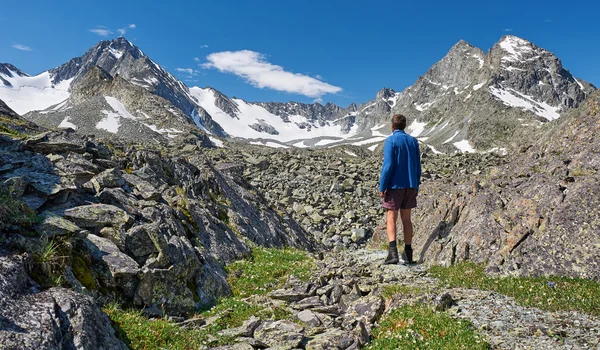 Bellissimo paesaggio estivo, montagne Altai Russia . — Foto Stock