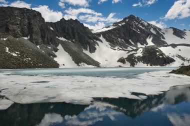 Güzel yaz manzara, Altay Dağları Rusya.