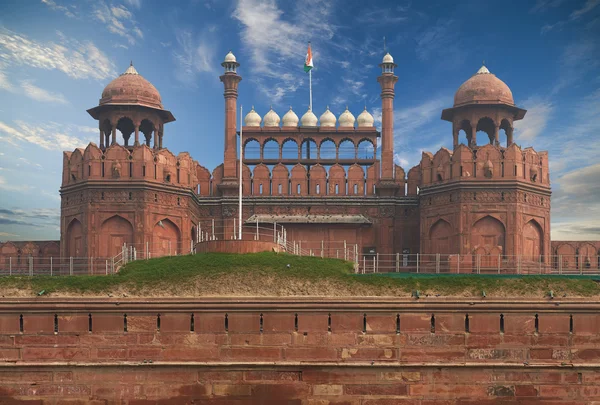 O Forte Vermelho localizado em Nova Deli, Índia . — Fotografia de Stock