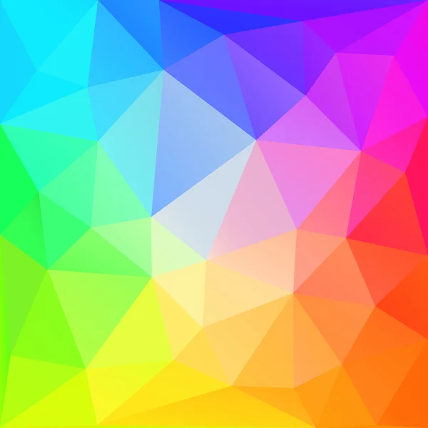 Rainbow polygonal  background. Vector EPS10. — Stock Vector