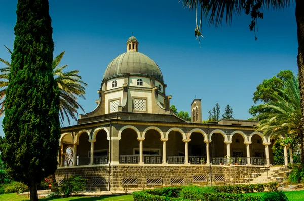 Igreja no Monte das Bem-aventuranças — Fotografia de Stock