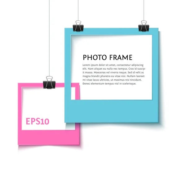 Old style photo frame — Stock Vector