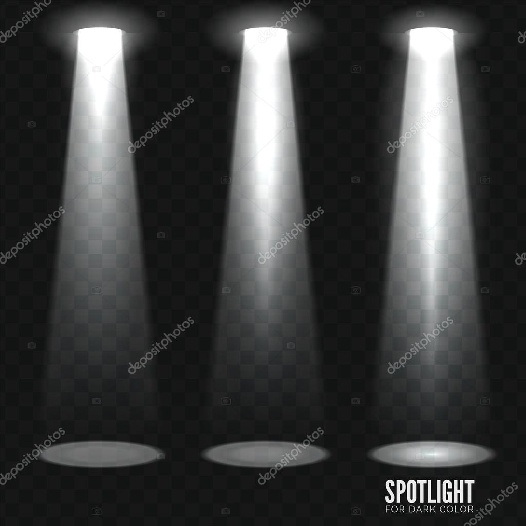 Spotlight shine effects on a dark background Stock Vector Image by ...