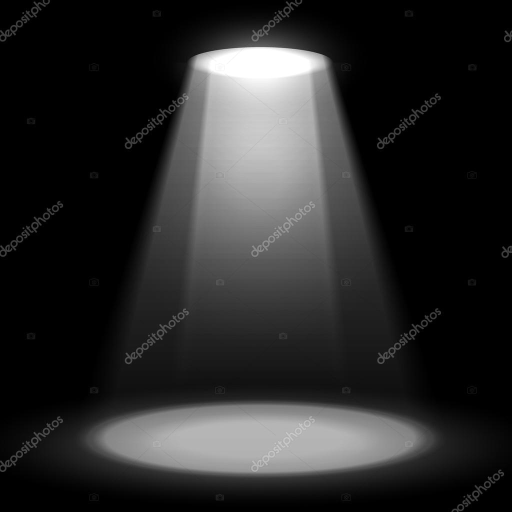 Spotlight shine effects on a dark background Stock Vector Image by ...