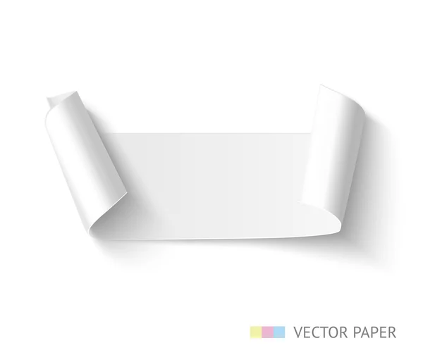 Banner de rollo de papel — Vector de stock